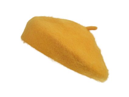 Dětský baret YELLOW Clayre & Eef MLLLHA0014 Ø 23x3 cm