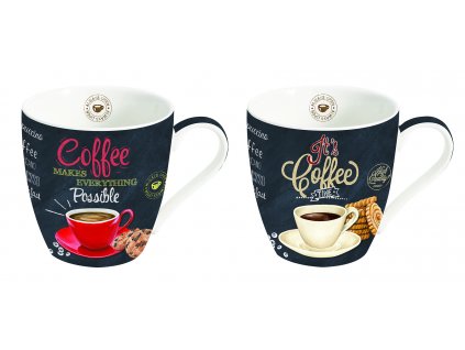 Easy Life - Porcelánové hrnnky na kávu It´s Coffee Time - 2*350 ml