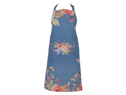 Kuchyňská zástěra FLOWERS BLUE Clayre & Eef FFA41BL 70x85 cm