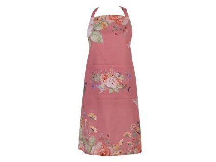 Kuchyňská zástěra FLOWERS PINK Clayre & Eef FFA41P 70x85 cm