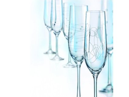 Kalíšky ELEMENTS 190 ml flétny - sada 6 ks