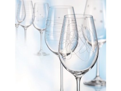 Kalíšky ELEMENTS 450 ml na víno - sada 6 ks