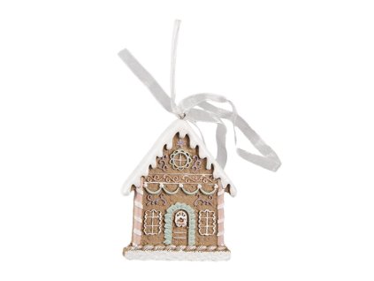 Dekorativní perníková chaloupka Clayre & Eef 6PR4322 6x1x8 cm