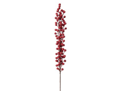 Vánoční zapichovací dekorace s červenými bobulemi Clayre & Eef 65850 7x6x84 cm
