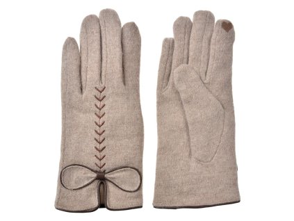 Dámské rukavice BEIGE Clayre & Eef JZGL0096BE 9x23x1 cm
