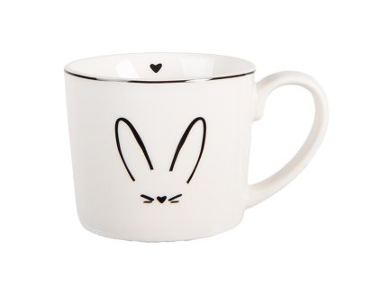 Porcelánový hrnek RABBIT Clayre & Eef 6CEMU0184 12x8x7 cm / 275 ml