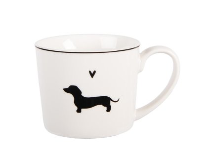 Porcelánový hrnek PAWS & WHISKERS Clayre & Eef PWSMU0002 12x8x7 cm / 275 ml