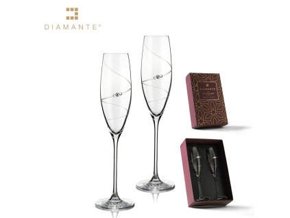 Sklenice flétny na sekt 215 ml Swirl - sada 2 ks