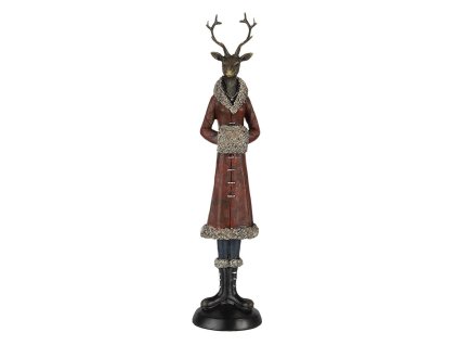 Dekorativní figurka jelení lady Clayre & Eef 6PR4618 8*8*35 cm