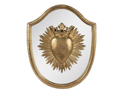 Nástěnná dekorace HEART Clayre & Eef 6PR4135 25x3x30 cm