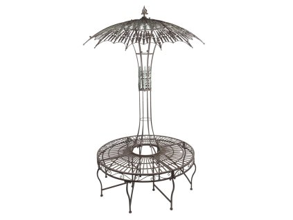 Kovová zahradní lavička Clayre & Eef 5Y1289 Ø 152x234 cm