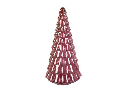 Skleněný vánoční stromek Clayre & Eef 6GL5327 Ø 16x33 cm