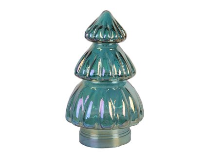 Skleněný vánoční stromek Clayre & Eef 6GL5332 Ø 12x33 cm