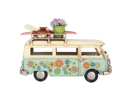 Dekorativní vintage karavan Clayre & Eef 6Y5880 17x7x11 cm