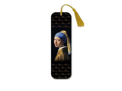 Plu - 3D Záložka do knížky Jan Vermeer The Girl with a Pearl - 4,8x16 cm