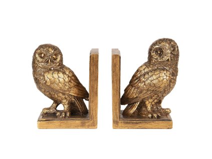 Levá a pravá zarážka na knihy OWL Clayre & Eef 6PR2653 12*8*16 cm