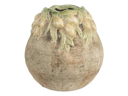 Terakotový květináč LEMONS Clayre & Eef 6TE0585 Ø 18x18 cm
