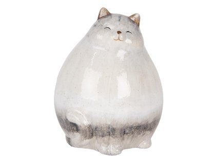Dekorativní figurka kočky Clayre & Eef 6CE2131 14x13x18 cm