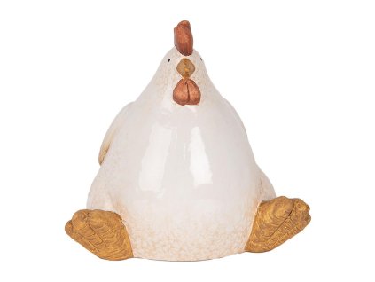 Dekorativní figurka slepice Clayre & Eef 6CE2133 18x14x17 cm