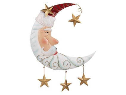 Vánoční nástěnná dekorace MOON Clayre & Eef 6Y5810 41x3x53 cm
