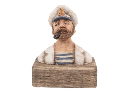 Dekorativní figurka námořníka Clayre & Eef 6H2427 16x8x20 cm