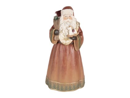 Dekorativní figurka Santa Clause Clayre & Eef 6PR5544 20x18x39 cm