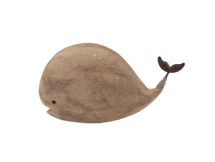 Dekorativní figurka velryby Clayre & Eef 6H2434 26x7x14 cm