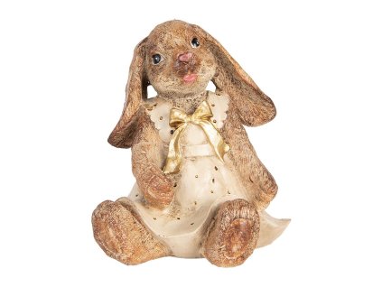 Dekorativní figurka králíka Clayre & Eef 6PR5510 16x14x18 cm