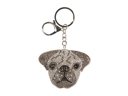 Přívěsek na klíče DOG Clayre & Eef JZKC0207 7x2x12 cm