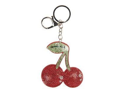 Přívěsek na klíče CHERRIES Clayre & Eef JZKC0212 7x2x13 cm