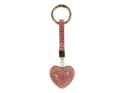 Přívěsek na klíče HEART Clayre & Eef JZKC0217 4x3x13 cm