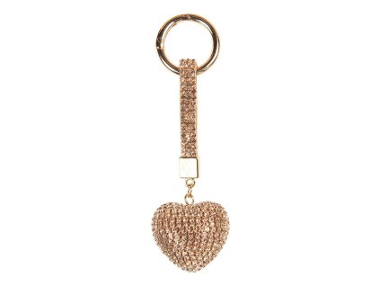 Přívěsek na klíče HEART Clayre & Eef JZKC0218 4x3x13 cm