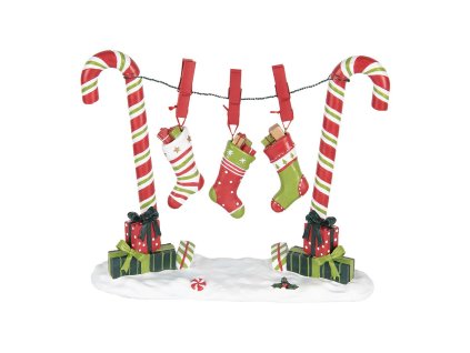 Vánoční dekorace CANDY CANE Clayre & Eef 6PR5410 32x10x25 cm