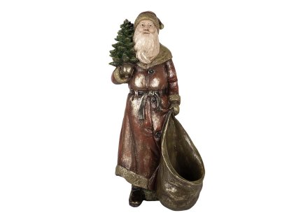 Dekorativní figurka Santa Clause Clayre & Eef 6PR5590 24x17x47 cm