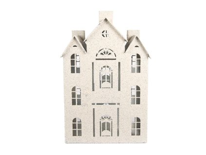 Dekorativní kovový domeček Clayre & Eef 6Y5930 26x16x40 cm