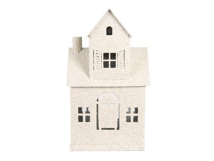 Dekorativní kovový domeček Clayre & Eef 6Y5933 18x14x31 cm