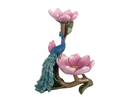 Dekorativní polyrezinová miska PEACOCK Clayre & Eef 6PR5799 18x12x24 cm