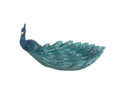 Dekorativní polyrezinová mísa PEACOCK Clayre & Eef 6PR5800 30x19x16 cm