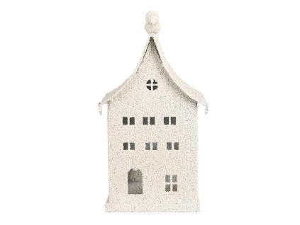 Dekorativní kovový domeček Clayre & Eef 6Y5934 14x15x28 cm