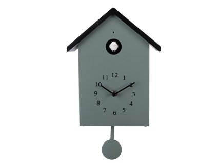 Nástěnné hodiny s kukačkou Clayre & Eef 6KL0838GR 20x10x26 cm / 3xAA