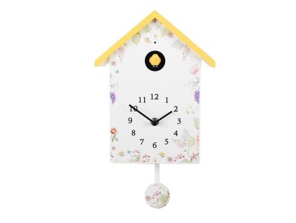 Nástěnné hodiny s kukačkou Clayre & Eef 6KL0839 20x10x26 cm / 3xAA