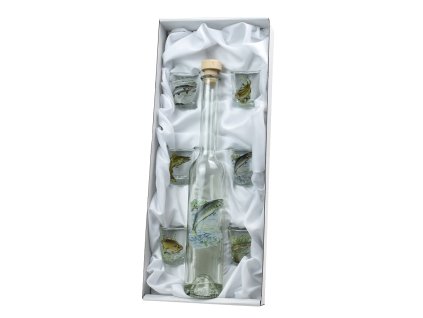 Sada Platin 200 ml + 6 x kalíšek 30 ml ryby