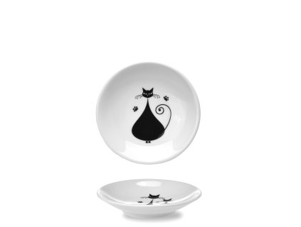 Mistička 10 cm na máslo, džem nebo čajový sáček - Black Cats