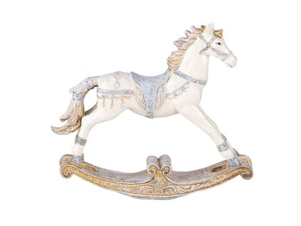 Dekorativní figurka houpacího koníka Clayre & Eef 6PR4657 16*4*14 cm
