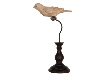 Dekorativní figurka ptáčka Clayre & Eef 6PR5587 12x7x21 cm