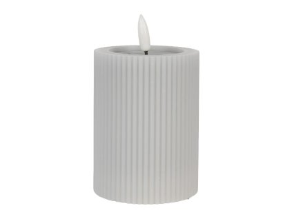 LED svíčka GREY Clayre & Eef 6CA0003G Ø 8x13 cm / 2xAA
