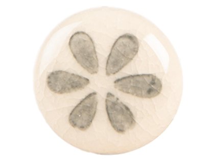 Keramická nábytková úchytka Clayre & Eef 66275G Ø 3x3 cm / S3 cm