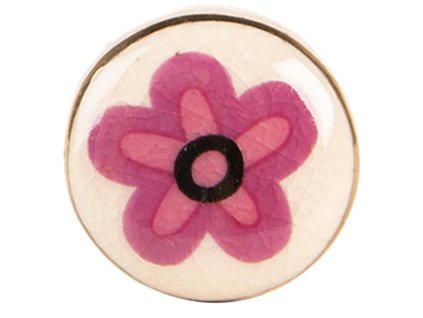 Keramická nábytková úchytka Clayre & Eef 66276 Ø 3x3 cm / S3 cm