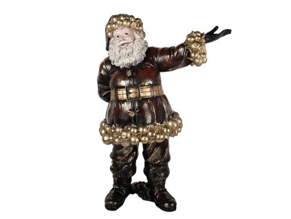 Dekorativní figurka Santa Clause Clayre & Eef 5PR0172 58x33x76 cm