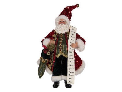 Dekorativní figurka Santa Clause Clayre & Eef 66324 16x8x28 cm